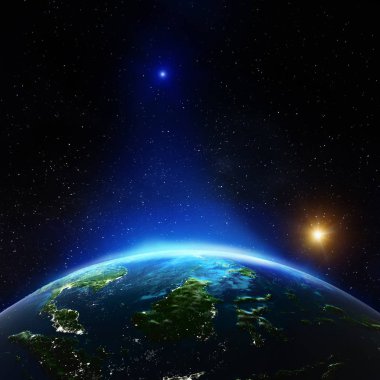 Uzaydan gelen Endonezya