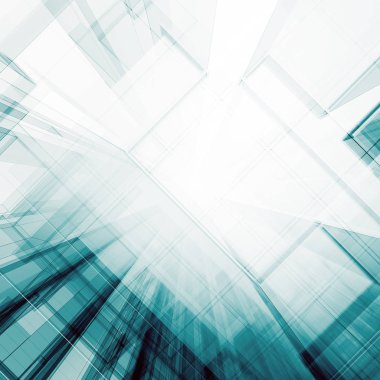 Soyut mimari 3d oluşturma