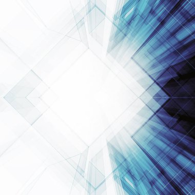 Soyut Mimarlık Geçmişi. 3d oluşturma