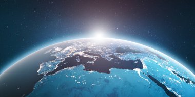 Şehir Avrupa 'yı aydınlatıyor