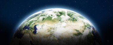 Dünya gezegeni panoramik