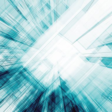 Soyut mimari 3d oluşturma