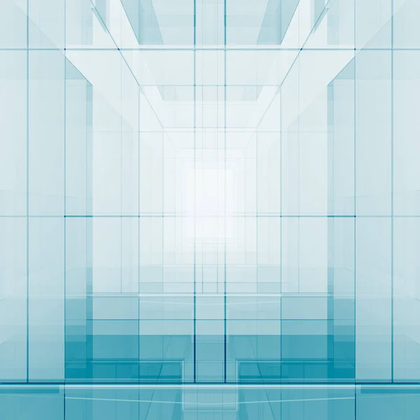 Blue transparent 3d rendering — Stock Photo, Image