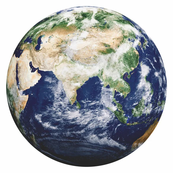 Dünya gezegeni üzerinde beyaz — Stok fotoğraf
