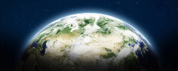 Planet Earth panoramautsikt — Stockfoto