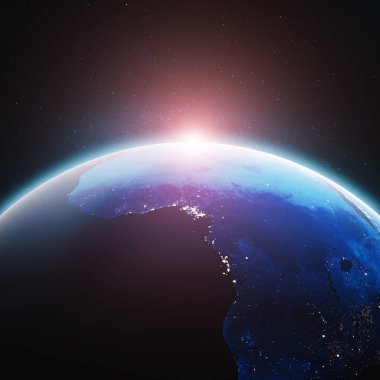 Şehir ışıkları Afrika