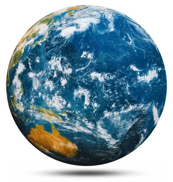 Planeten Jorden jordklotet isolerad — Stockfoto