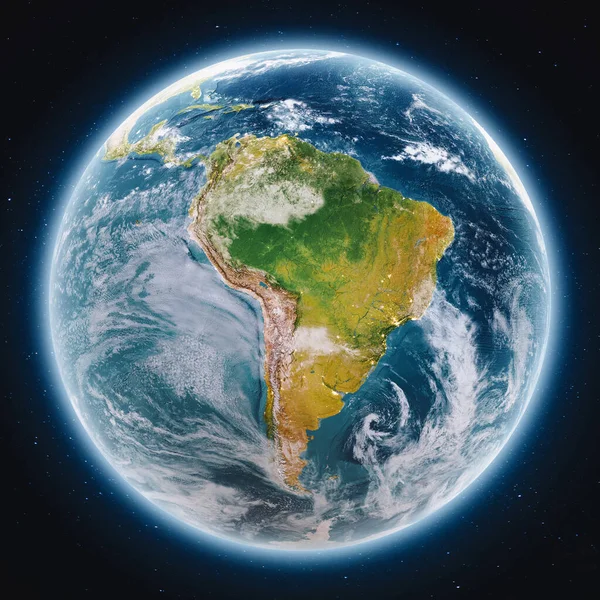 Planet Erde Globus bei Nacht — Stockfoto
