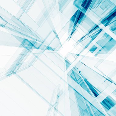 Soyut mimari 3d oluşturma