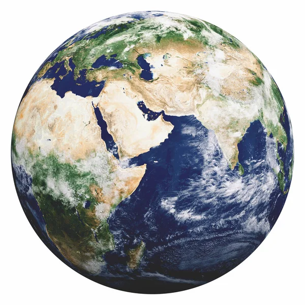 Planet Earth on white — Stock Photo, Image