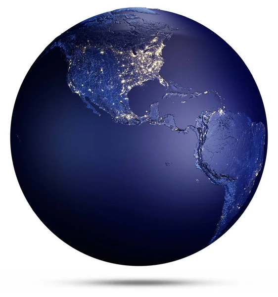 Planeet Aarde Concept. 3D-weergave — Stockfoto