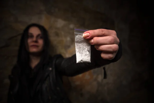 Narcotici e concetto di droga — Foto Stock