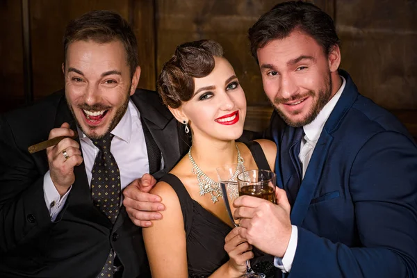 Luxury business people resting in restaurant — Stock Photo, Image