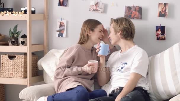 Romantik ilk aşk — Stok video