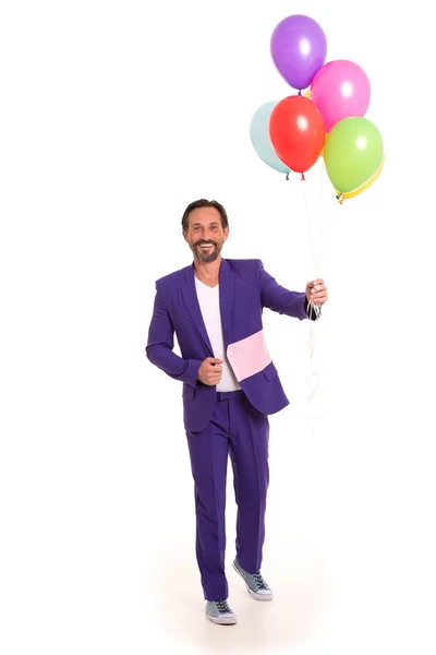 Beau clown avec des ballons — Photo