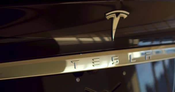 Vehículo eléctrico Tesla modelo X — Vídeos de Stock