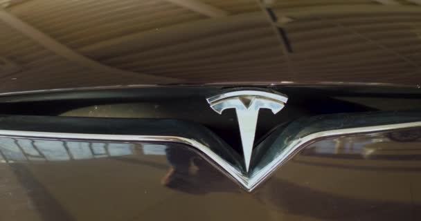 Elektroauto, Tesla Model x — Stockvideo