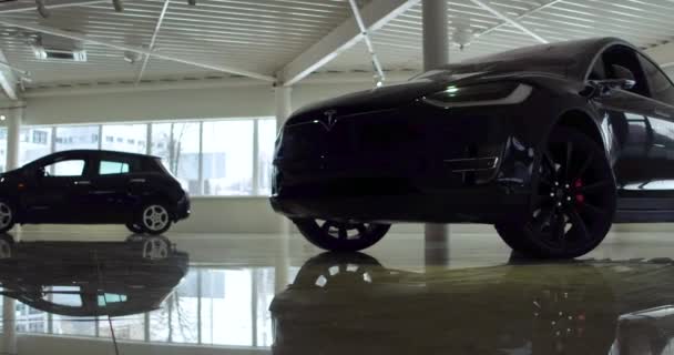 Il corpo di un'auto elettrica . — Video Stock