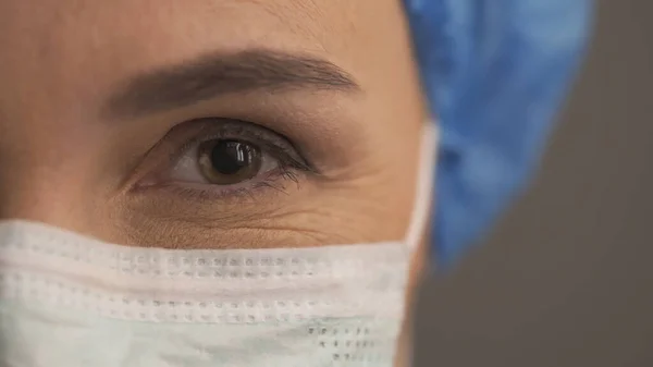 Médicas olhos e máscara protetora, Fechar — Fotografia de Stock