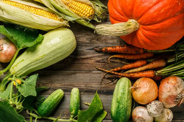 Verdure naturali rustiche fresche — Foto Stock