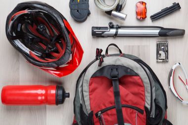 Motosiklet aksesuarları fotoğraf üst