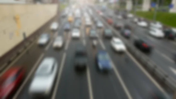 Blurred image of traffic jams — Stock Photo, Image
