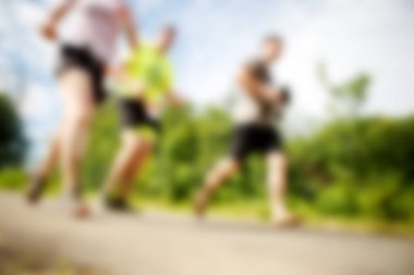 Sporcular çalıştıran aşağıdaki fotoğraflar