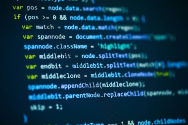Yazılım bilgisayar programlama kodu arka plan