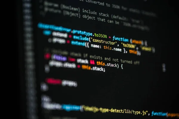 Software-Entwickler-Programmiercode — Stockfoto