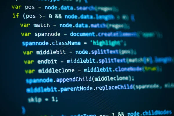 ソフトウェア コンピューター プログラミング コード背景 — ストック写真