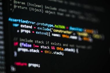 Yazılım geliştirici programlama kodu