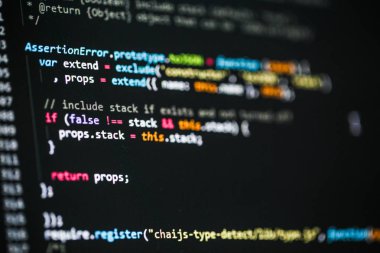 Yazılım geliştirici programlama kodu