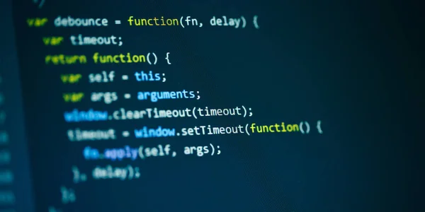 Software código de programação de computador — Fotografia de Stock