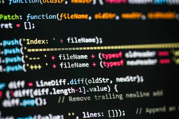 Yazılım geliştirici programlama kodu