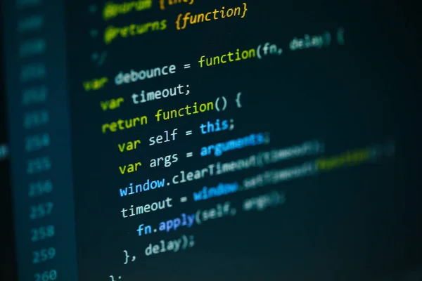 Software computer programming code — Stock Photo, Image