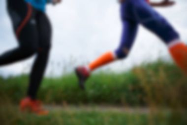 İki sportswomen ufuk görüntü