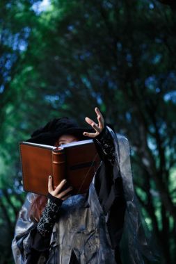 Witchs görüntü büyük spellbook ile