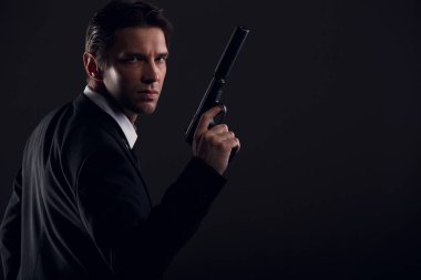 Gangster adam arka görüntü