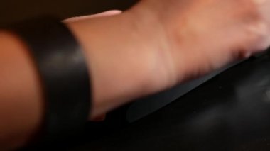 El tokatlamak kredi kartı PIN pad POS terminal.