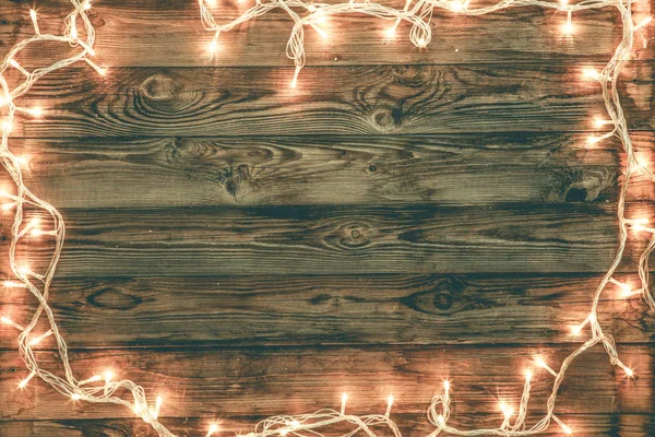Tarjeta de Navidad sobre fondo marrón — Foto de Stock