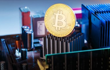 Görüntü bitcoin ve işlemci