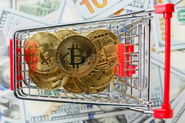 Alışveriş sepeti ile bitcoins