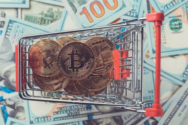 Alışveriş sepeti ile bitcoins