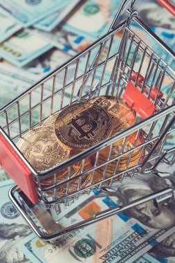 Alışveriş sepeti ile bitcoins