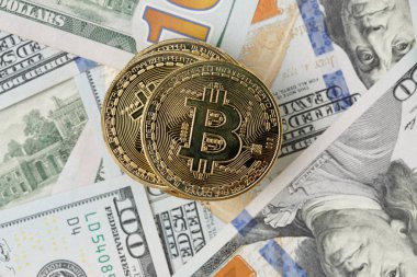 Altın bitcoin. Bitcoin cryptocurrency.