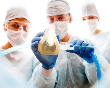 Photo of surgeon with mask