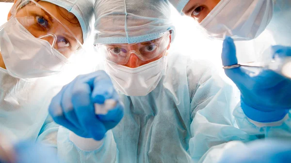 Team of surgeon in uniform — Stock Photo, Image