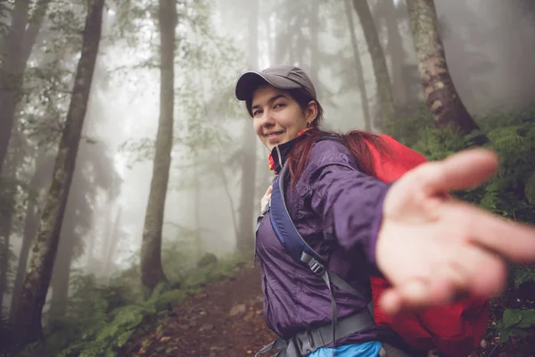 Image of happy girl in jacket — Stock Photo, Image