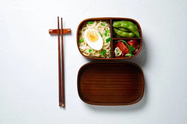 Japanese lunch bento box. Take away concept