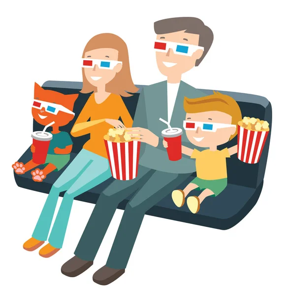 depositphotos_168178248 stock illustration family sitting in the cinema